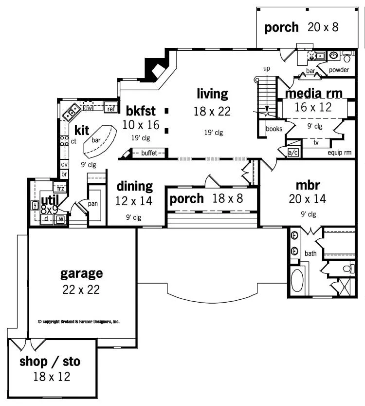 Main Level Floor Plan